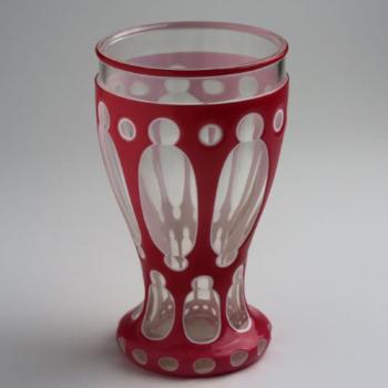 Glas - klares Glas, Rosaglas - 1850
