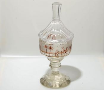 Glasbecher - getztes Glas - 1920
